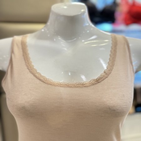 와플원단 인견 여성런닝