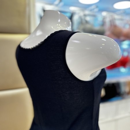 와플원단 인견 여성런닝