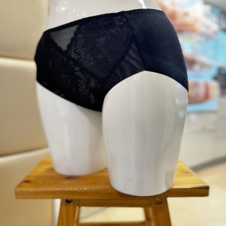 블랙 풀사이즈 기능성 노와이어 브라팬티세트 01