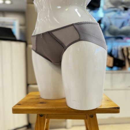 여성 심플 베이직 메시 텍스타일 우먼즈 햄팬티