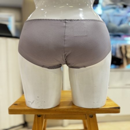 여성 심플 베이직 메시 텍스타일 우먼즈 햄팬티