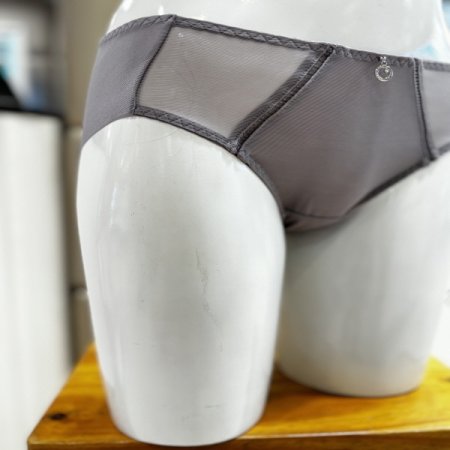 여성 심플 베이직 메시 텍스타일 우먼즈 햄팬티