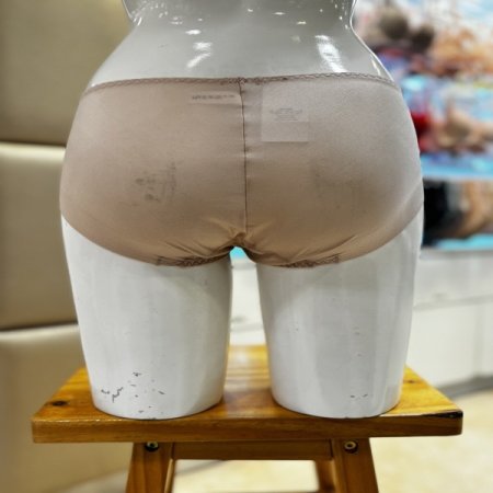 심플 베이직 메쉬 텍스타일 우먼즈 햄팬티