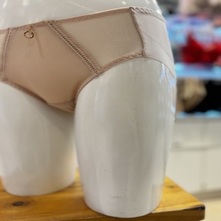 심플 베이직 메쉬 텍스타일 우먼즈 햄팬티