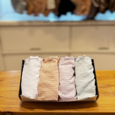 톡톡엠보싱 여성 면스판팬티 4종세트