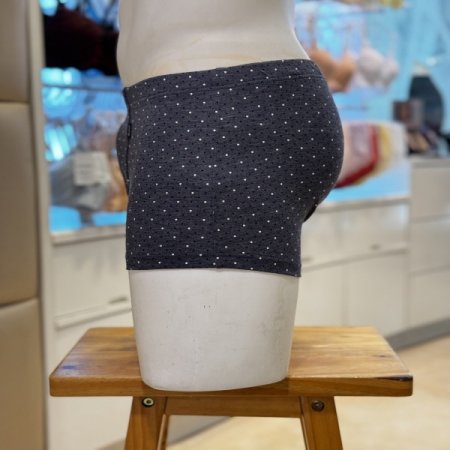 도트무늬 스판 사각 남자드로즈팬티