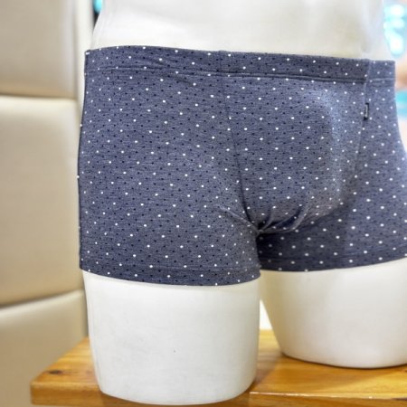 도트무늬 스판 사각 남자드로즈팬티