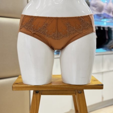 캐미컬자수 노라인 여성햄라인팬티