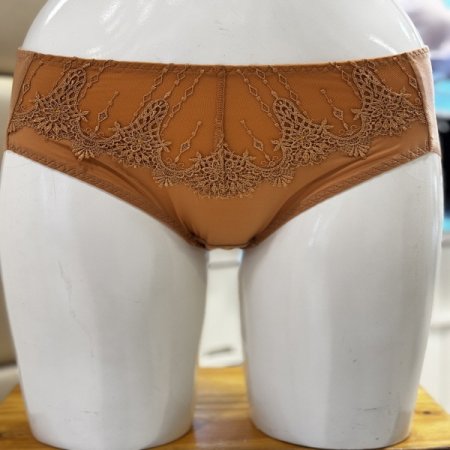 캐미컬자수 노라인 여성햄라인팬티