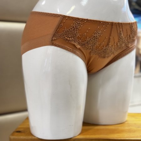 캐미컬자수 노라인 여성햄라인팬티