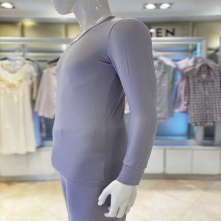 천연소재 모달 실크 남성내복세트