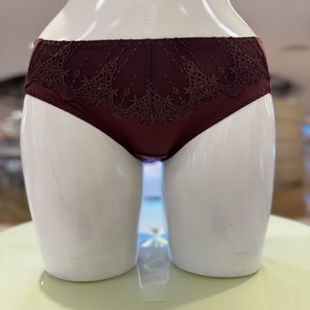 비비안 캐미컬자수 노라인 여성 햄라인 팬티