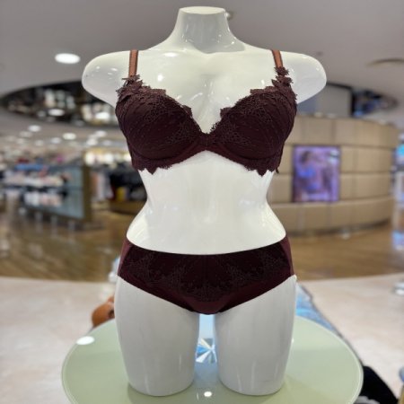 비비안 캐미컬자수 여성 브라 햄팬티 세트