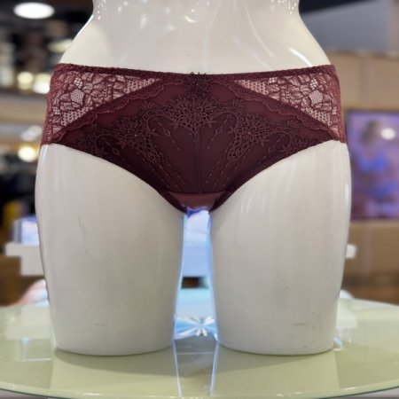 비비안 캐미컬 자수 노라인 여성 레이스 팬티