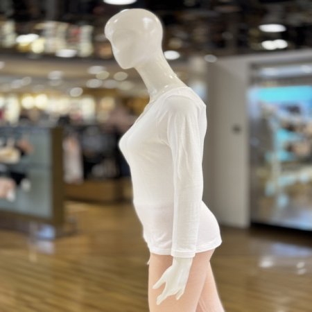 면 실크 여성내의 내복 상의