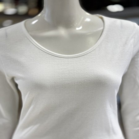 면 실크 여성내의 내복 상의