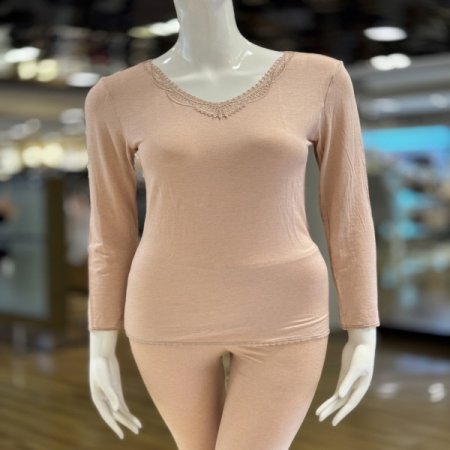 고급내의 캐시미어 여성 내복세트