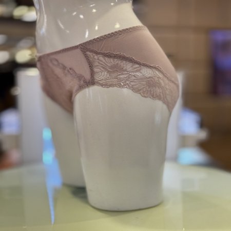 파우더핑크 노라인 여성레이스팬티