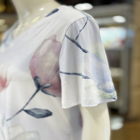 수채화 여성 실내복 반팔상의 단품