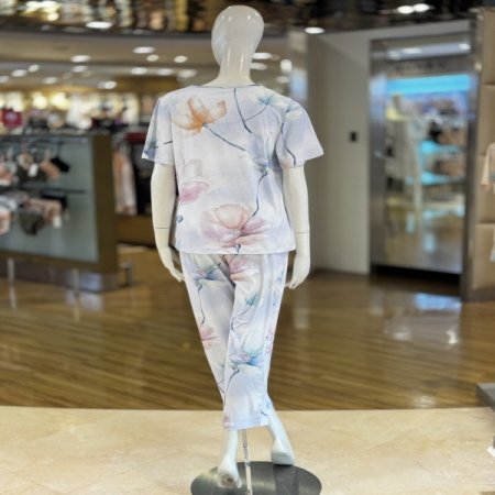 수채화 여성 반팔 7부 홈웨어세트