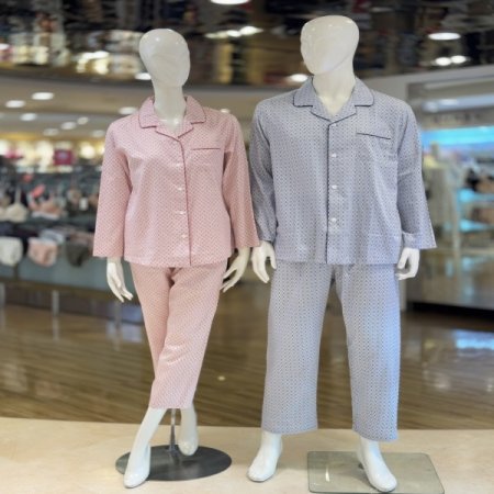 고급 면 80수 남여 커플잠옷세트
