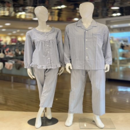 뱀부 대나무소재 실크핏 커플잠옷세트