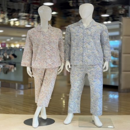 면100 페이즐리 남여 커플잠옷세트