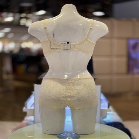 꾸띄르 망사 여성브라레이스팬티세트