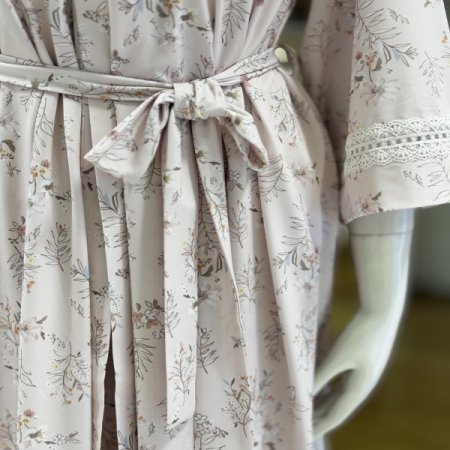 플라워나염 여성 원피스잠옷가운세트