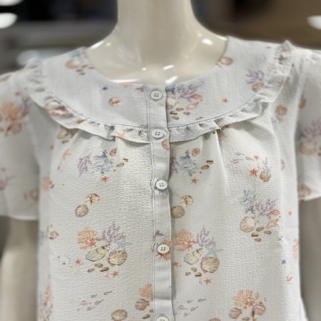 바다쿨링 주름원단 반팔 여성잠옷세트