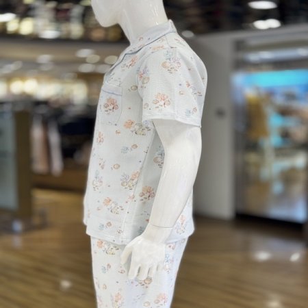 바다쿨링 주름원단 반팔 남성잠옷세트