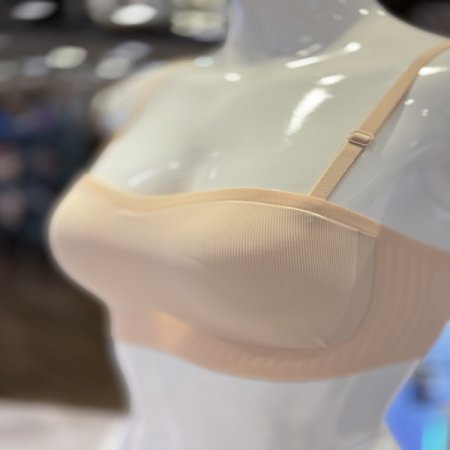 퓨징 무봉제 심리스 반컵 튜브탑브라