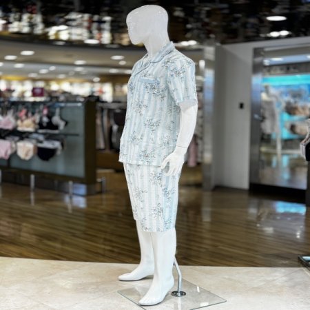 플라워 엠보싱 면  반팔 남성잠옷세트