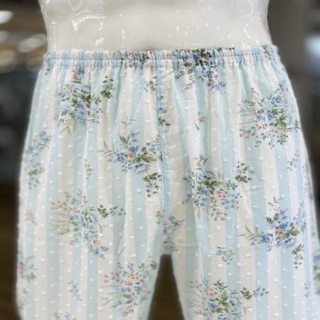 플라워 엠보싱 면  반팔 남성잠옷세트