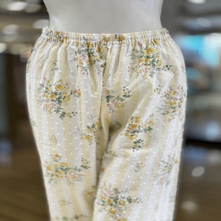 플라워 엠보싱 면 반팔 커플잠옷세트