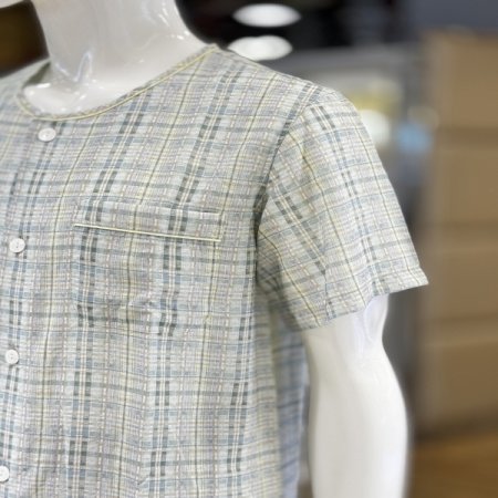 쿨링 라운드넥 반팔 남성잠옷세트