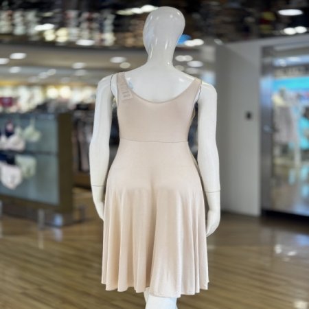 인견소재 롱 드레스 컵내장 여성슬립