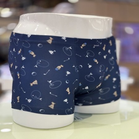 비비안 강아지패턴 사각 남성드로즈팬티