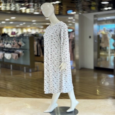 타올지면 플라워패턴 여성원피스잠옷