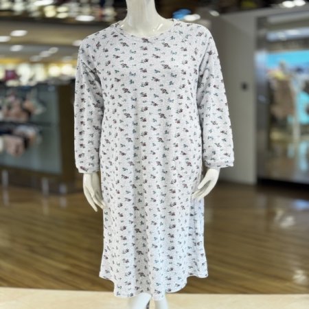 타올지면 플라워패턴 여성원피스잠옷