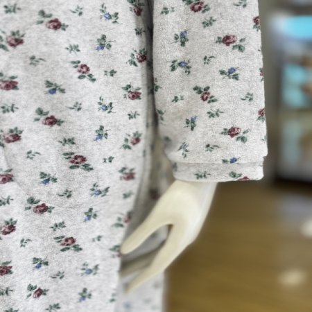 타올지면 플라워패턴 여성원피스잠옷