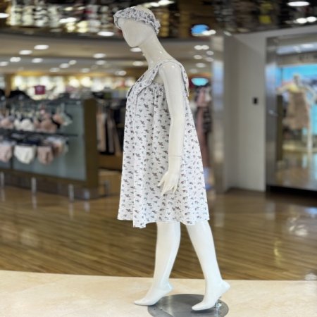 테리 플라워 여성 로브 골프가운