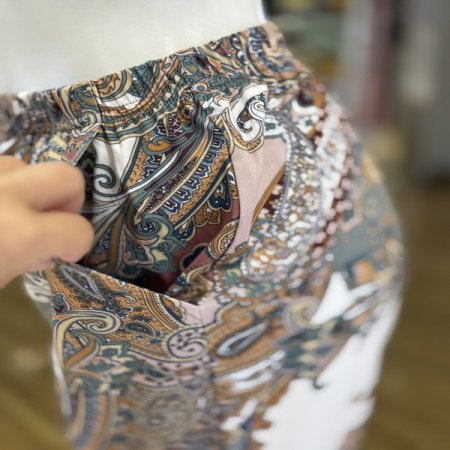 실크핏 폴리스판  여성 홈웨어바지