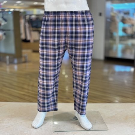 체크 기모 면혼방 커플잠옷세트