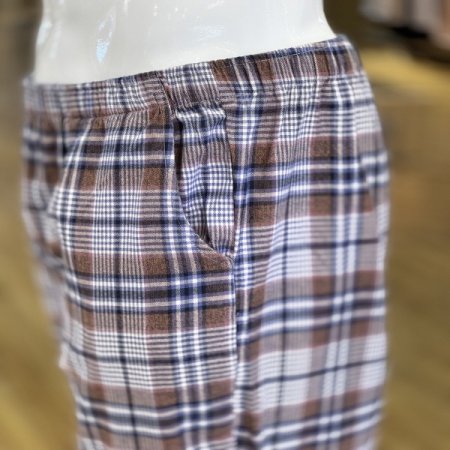 면 체크기모 홈웨어 남성 실내복바지