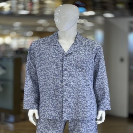 플라워 거즈원단 면100 커플잠옷세트