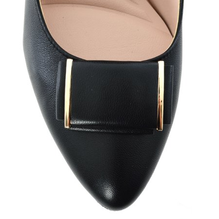 영에이지 여성 블럭굽 장식 펌프스