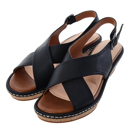 여성 웨지굽 스트랩 샌들