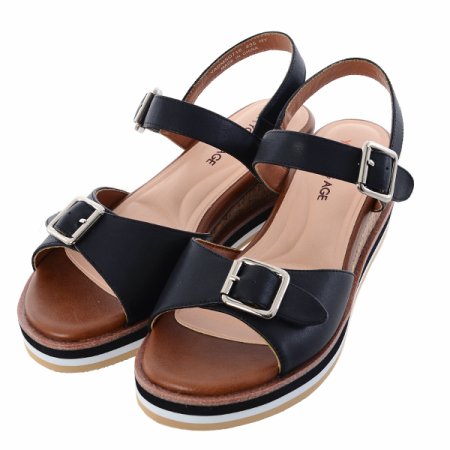 여성 웨지굽 스트랩 샌들