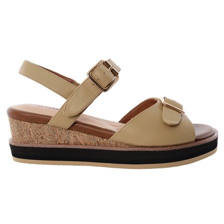 여성 웨지굽 스트랩 샌들